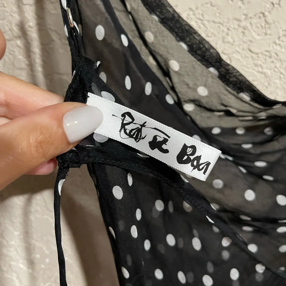 Rat & Boa | GISELE POLKA DOT SILK MAXI DRESS XS - Picture 13 of 16